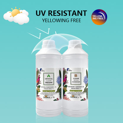 1L 1:1 AB Epoxy Resin Art Coating UV Kit and 12 Colors Pigment Paste Ink Solid Colour Liquid