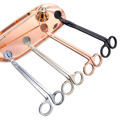 Candle Wick Scissors Stainless Steel Candle Core Trimmer DIY Handmade Candle Making Tools 18cm Black Rose Gold Silver Shears