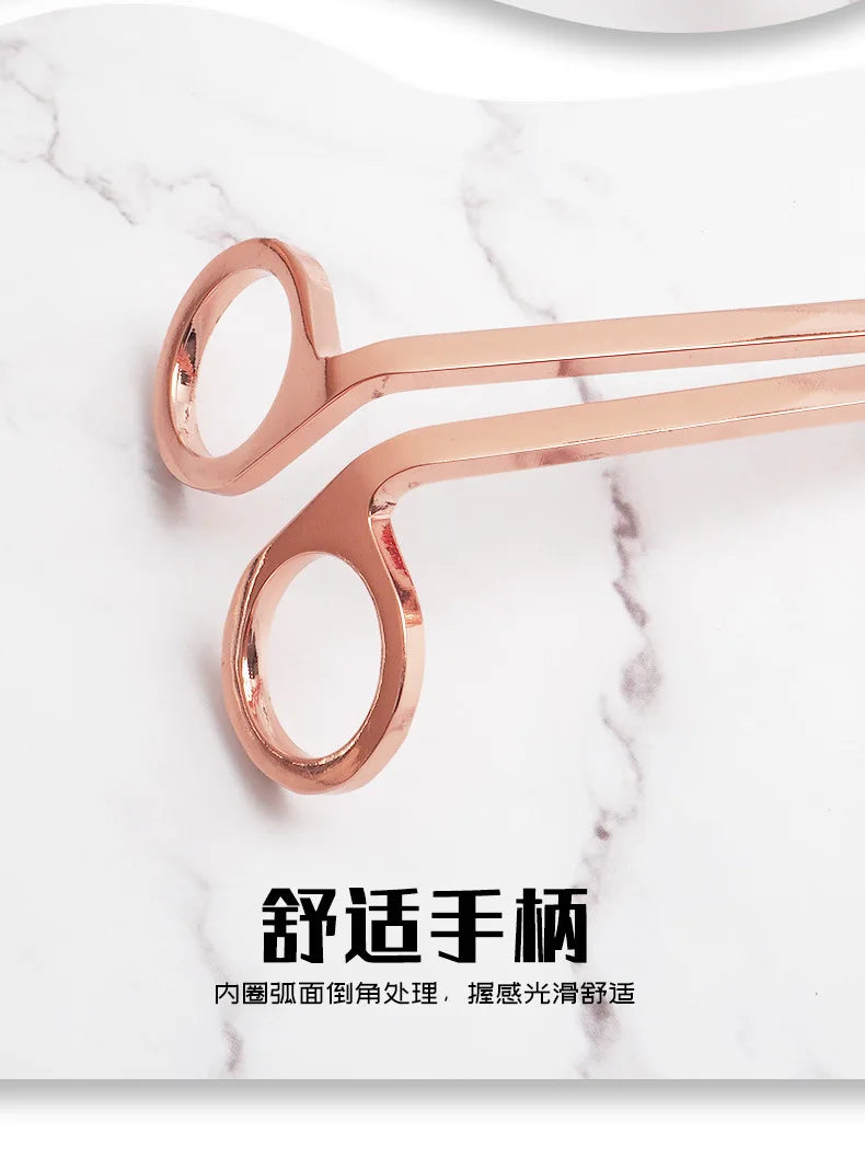 Candle Wick Scissors Stainless Steel Candle Core Trimmer DIY Handmade Candle Making Tools 18cm Black Rose Gold Silver Shears