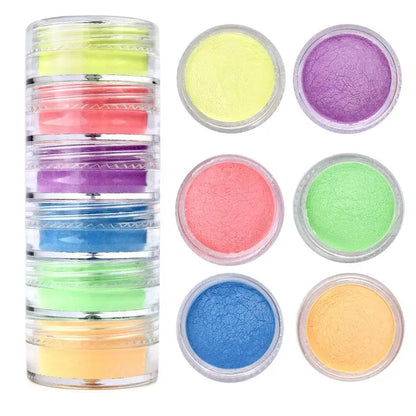 6 Colors/Set Pearl Powder Pigment DIY Epoxy Resin Mold Colorant Dye Mineral Powder Epoxy Resin Dye Pearl Pigment Glitter Crafts