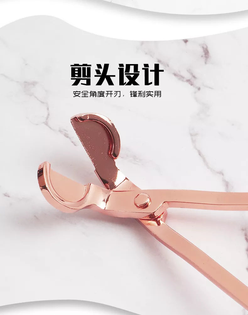 Candle Wick Scissors Stainless Steel Candle Core Trimmer DIY Handmade Candle Making Tools 18cm Black Rose Gold Silver Shears