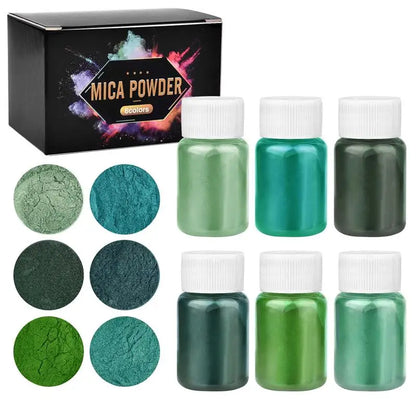 6 Colors/Set Pearl Powder Pigment DIY Epoxy Resin Mold Colorant Dye Mineral Powder Epoxy Resin Dye Pearl Pigment Glitter Crafts