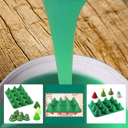 SH25 Liquid Silicone Rubber Mould Making Kit 100:3 Mix - 1Kg 5Kg 10Kg Green