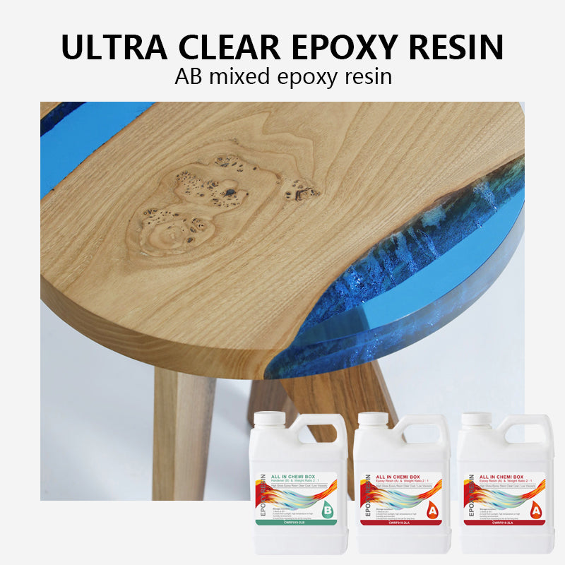 6KG Epoxy Resin Art DIY UV Crafts Glass & Water Clear Epoxy Coating - 2:1 AB Kit