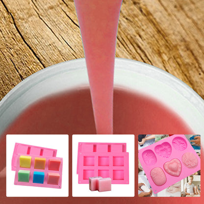 SH25 Liquid Silicone Rubber Mould Making Kit 100:3 Mix - 1Kg 5Kg 10Kg Red