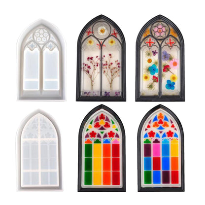 Epoxy Resin Mold Church Window Silicone Dish Trinket Tray Jewelry Container