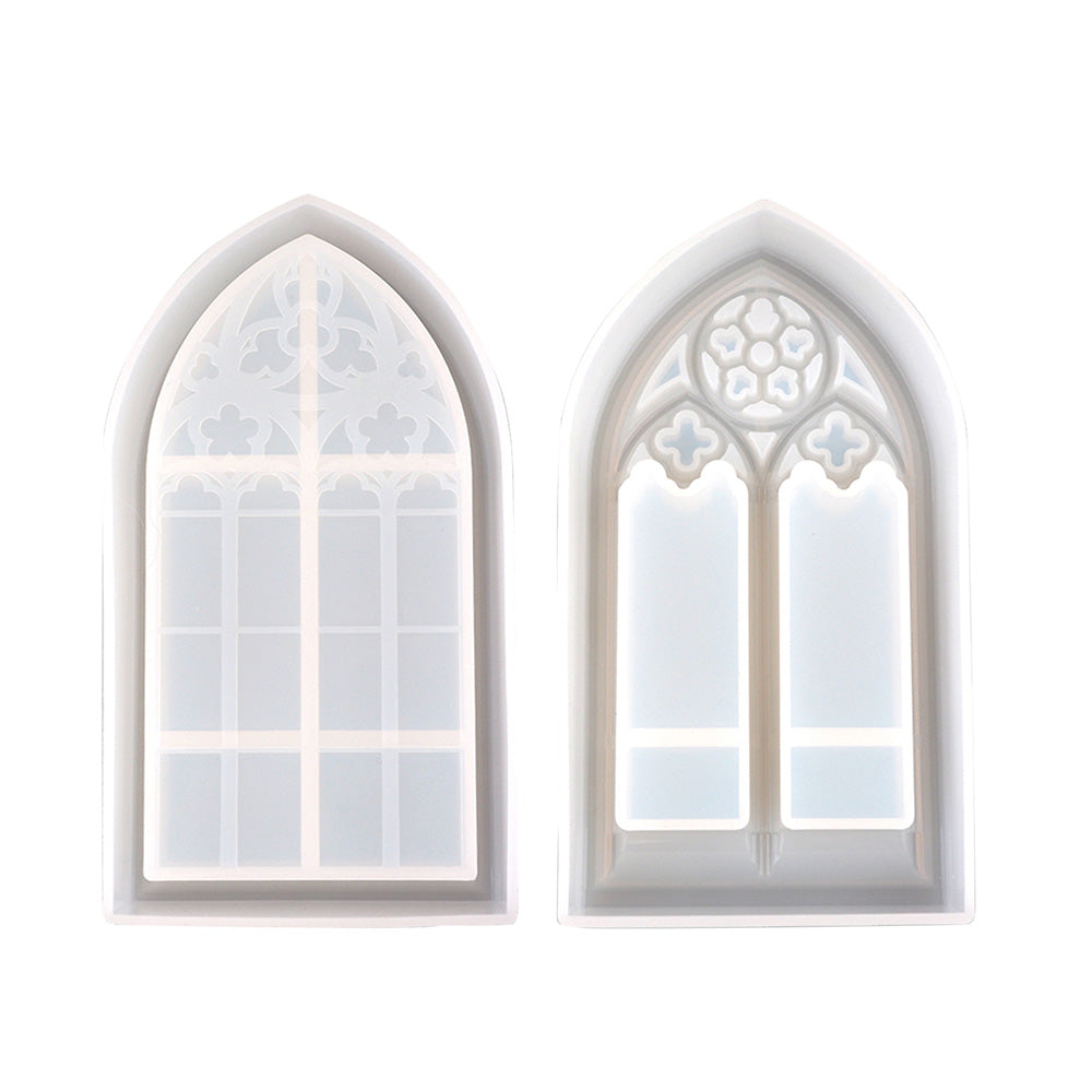 Epoxy Resin Mold Church Window Silicone Dish Trinket Tray Jewelry Container