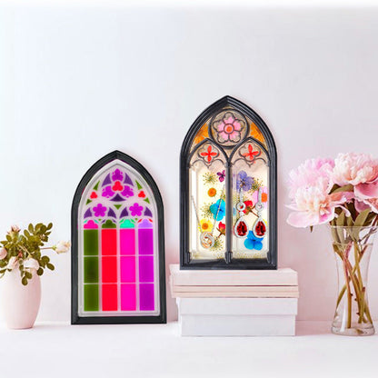 Epoxy Resin Mold Church Window Silicone Dish Trinket Tray Jewelry Container