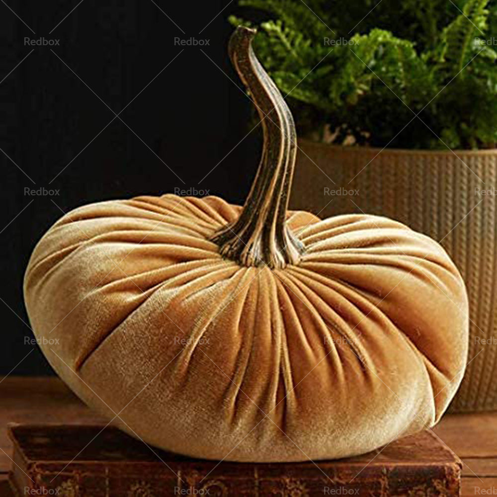 3PCS velvet pumpkin Handmade Holiday Fall Halloween Thanksgiving Farmhouse Decor