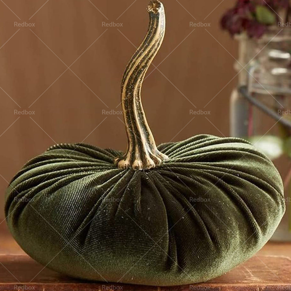 3PCS velvet pumpkin Handmade Holiday Fall Halloween Thanksgiving Farmhouse Decor